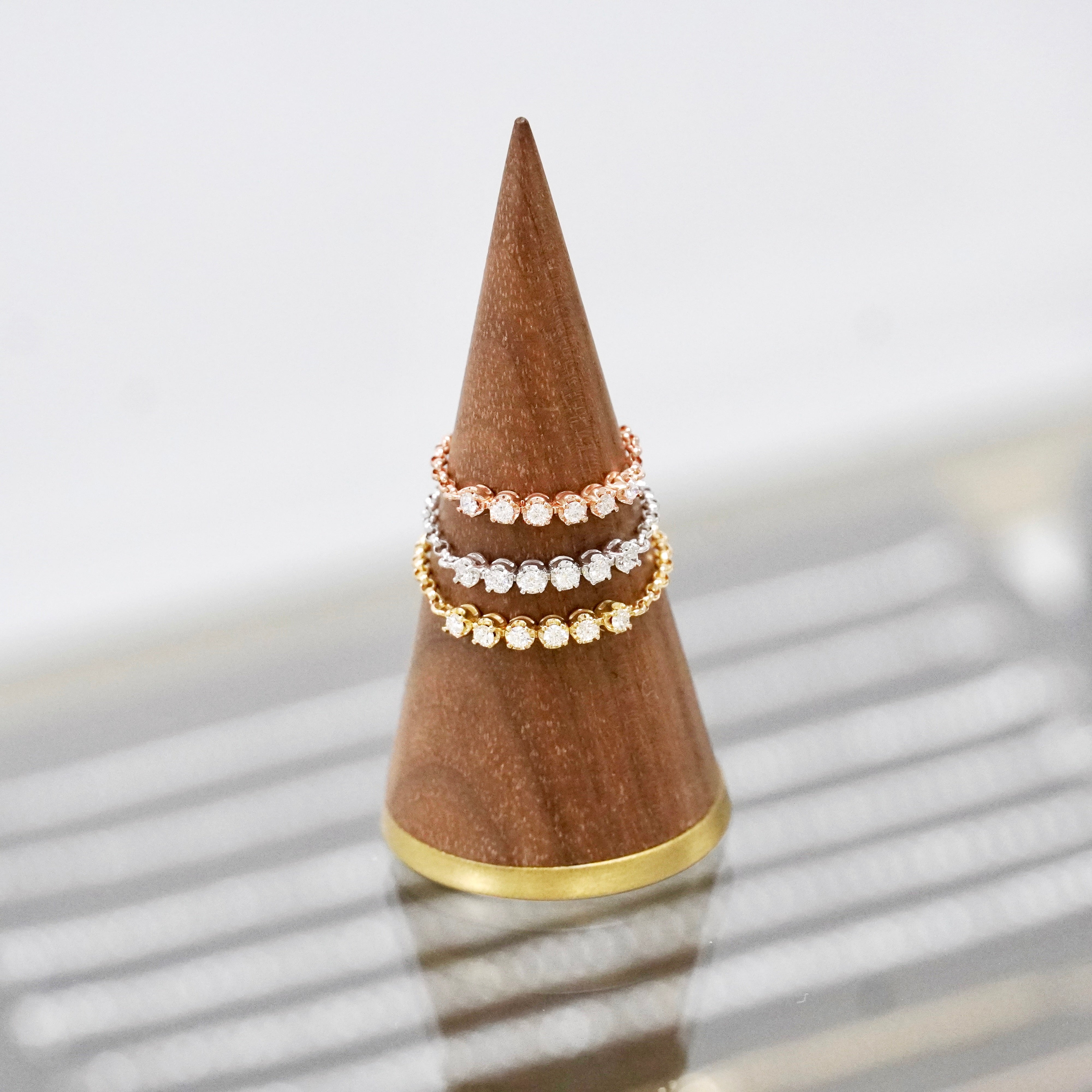 鑽石鏈戒 Diamond Chain Ring