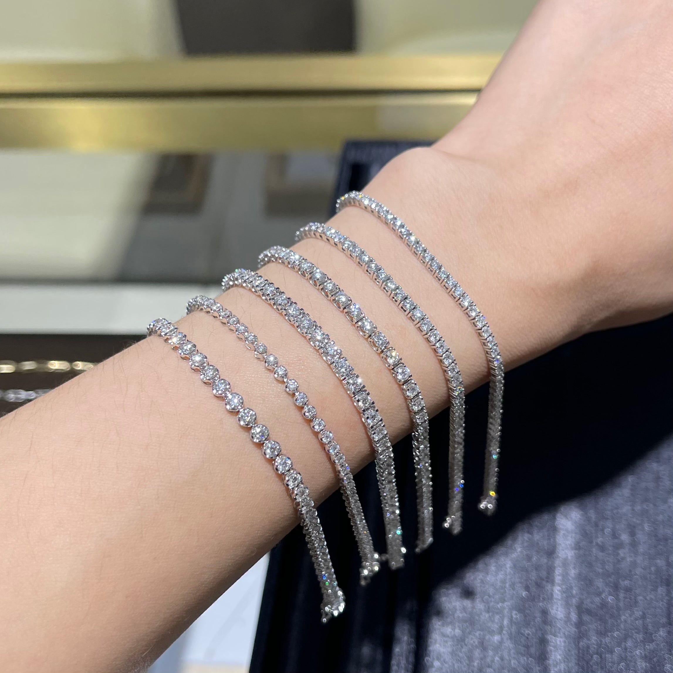 滿鑽鑽石手鏈 Tennis Diamond Bracelet